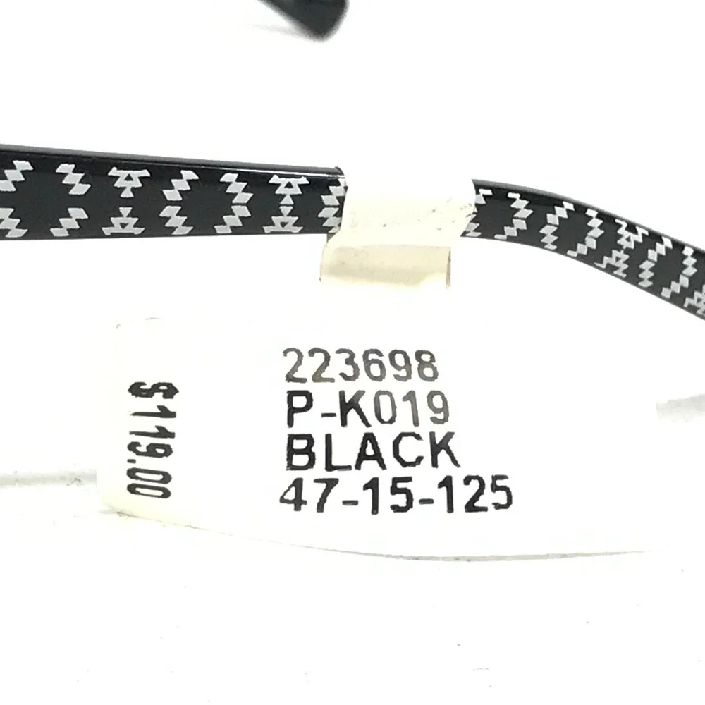 Converse Kids Eyeglasses Frames K019 BLACK Rectangular Full Rim 47-15-125